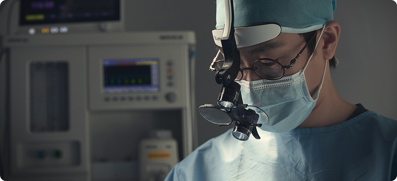 Specialist performing surgery