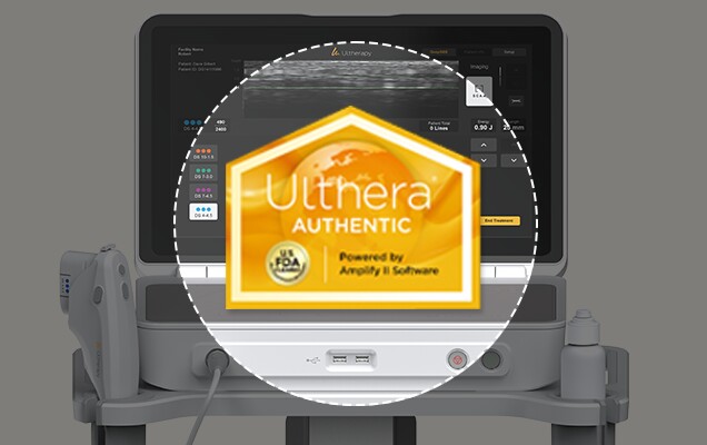 Ultherapy Prime authenticity sticker