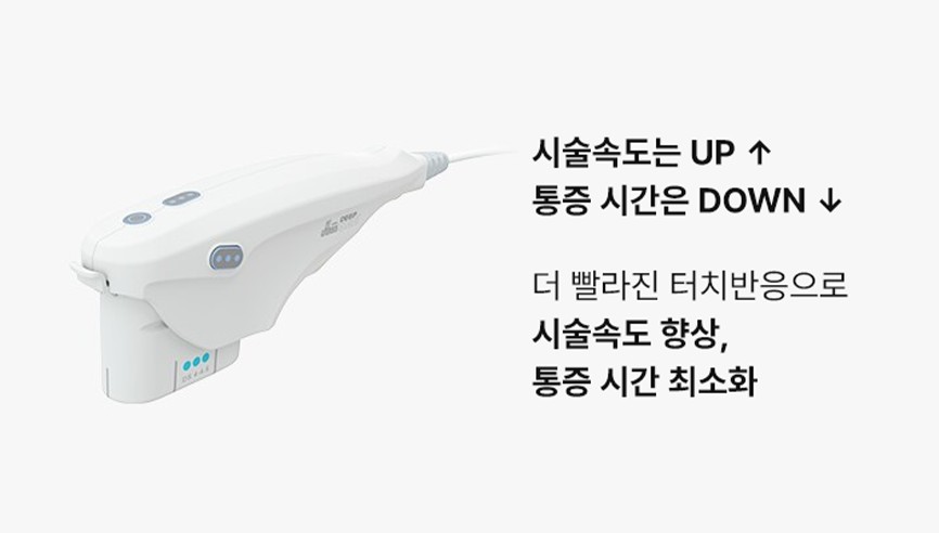 Faster treatment & minimized pain time